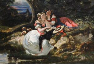 Goût Diaz 19e la lecture en forêt